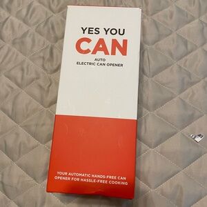 YES YOU CAN Auto Electric Can Opener - White & Red Packaging